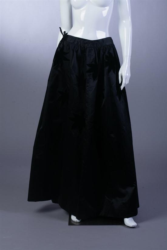 GIVENCHY BLACK SATIN AND VELVET