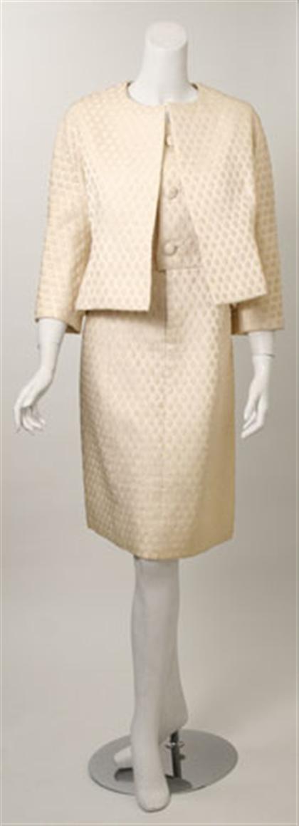 Givenchy couture white jacquard