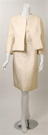 Givenchy couture white jacquar