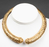 GIVENCHY GOLD-TONE BASKET WEAV