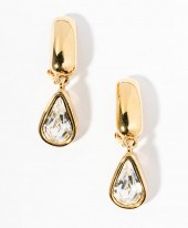 GIVENCHY GOLD-TONE PEAR DROP E