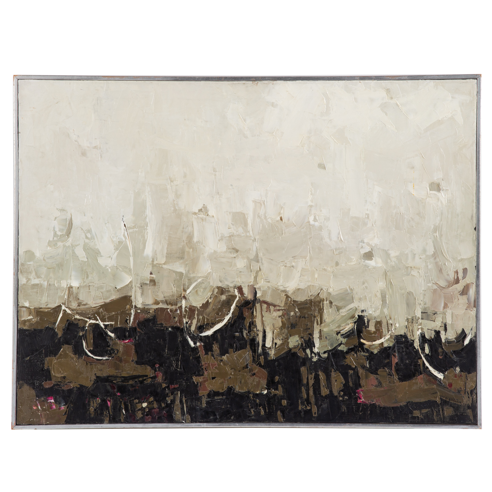 GLADYS GOLDSTEIN. "DAY DUSK," OIL