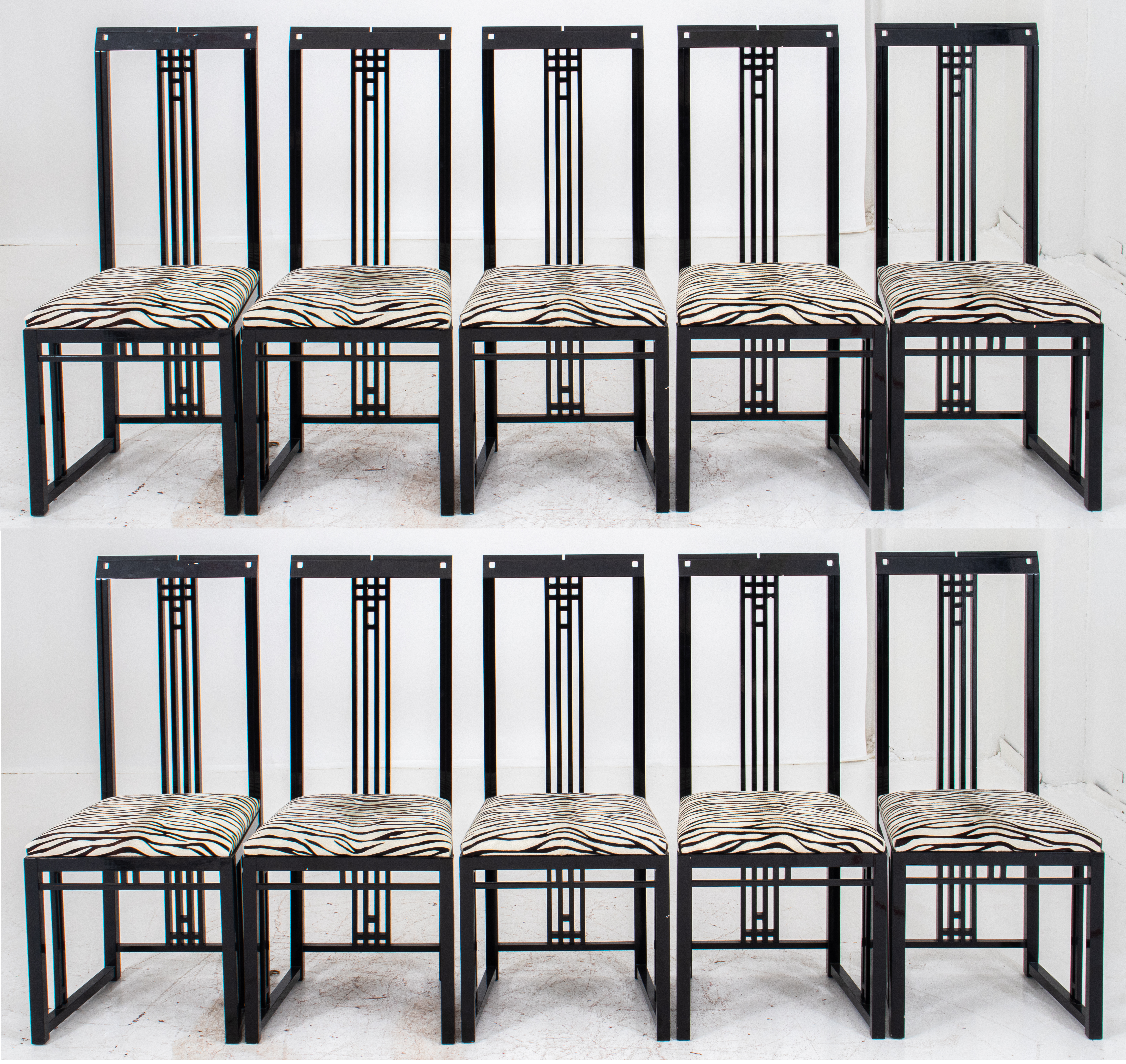 GLASGOW SCHOOL STYLE DINING CHAIRS,