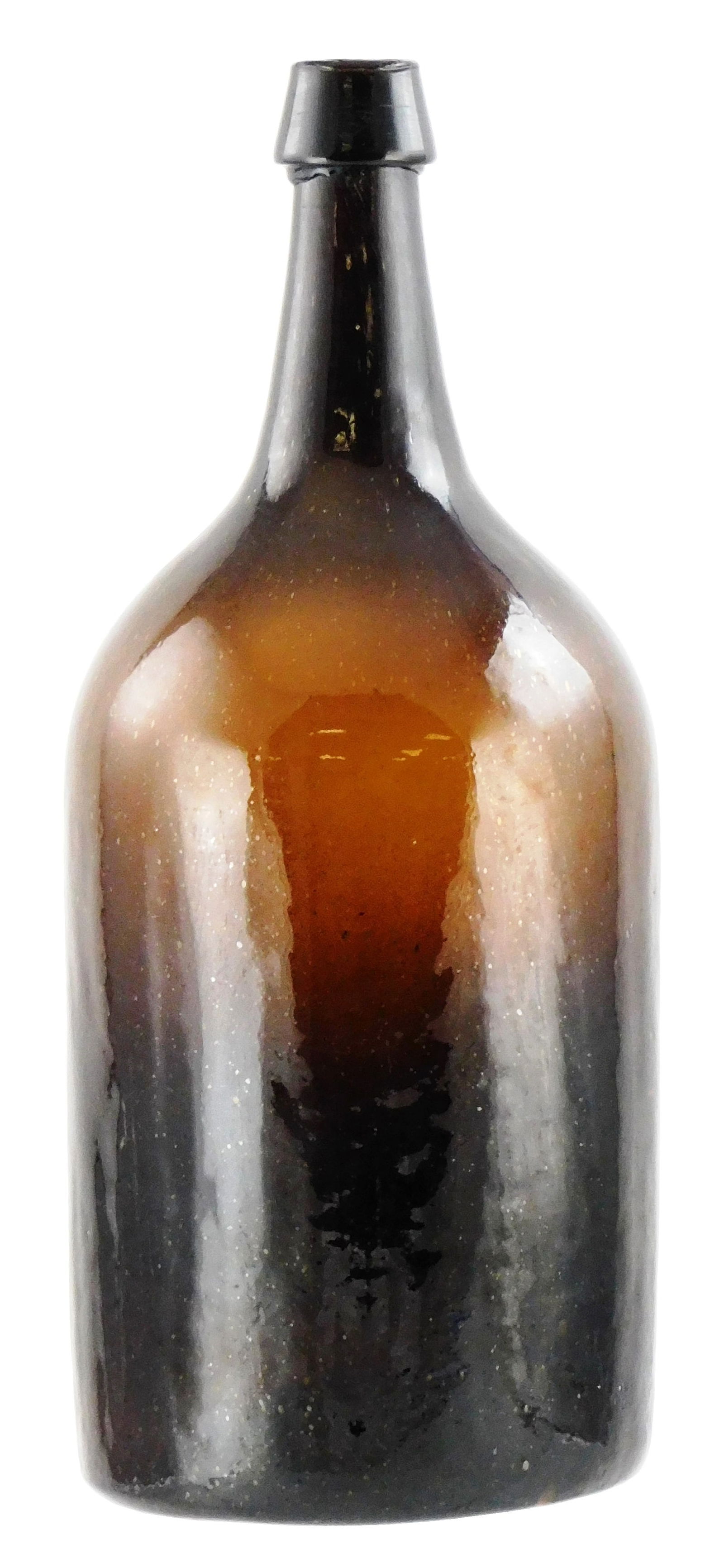 GLASS: 1860-1870 DEMIJOHN,