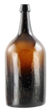GLASS: 1860-1870 DEMIJOHN, WHI