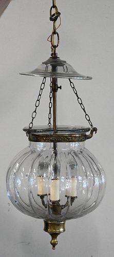 GLASS AND BRASS HANGING