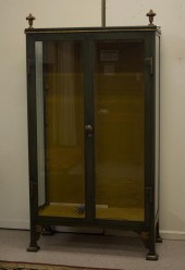 GLASS AND PAINTED IRON DISPLAY