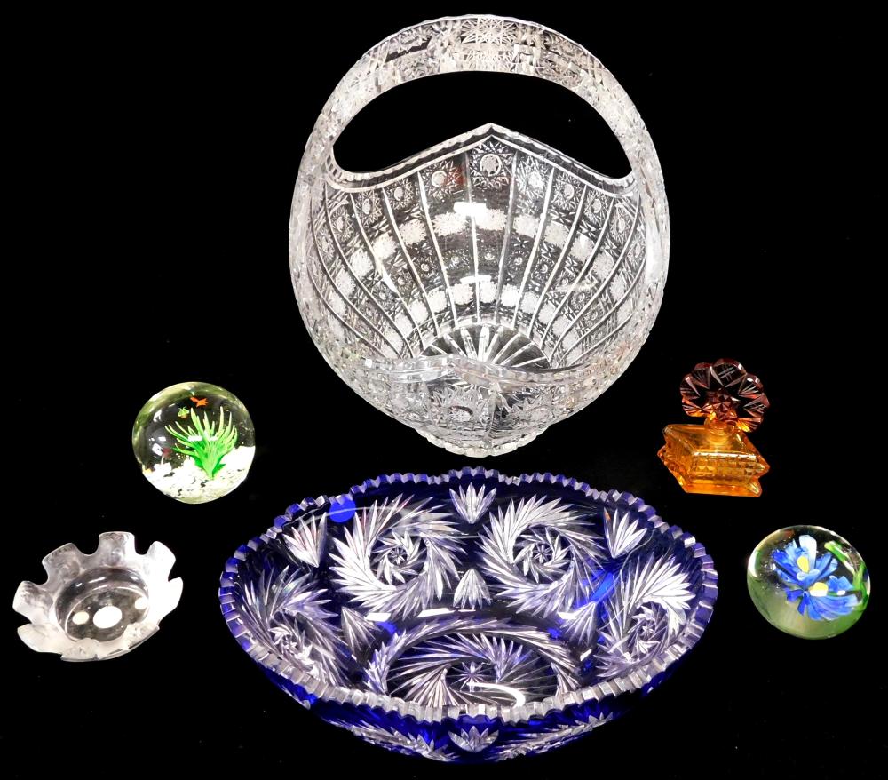 GLASS: ASSORTED GLASSWARE, SIX