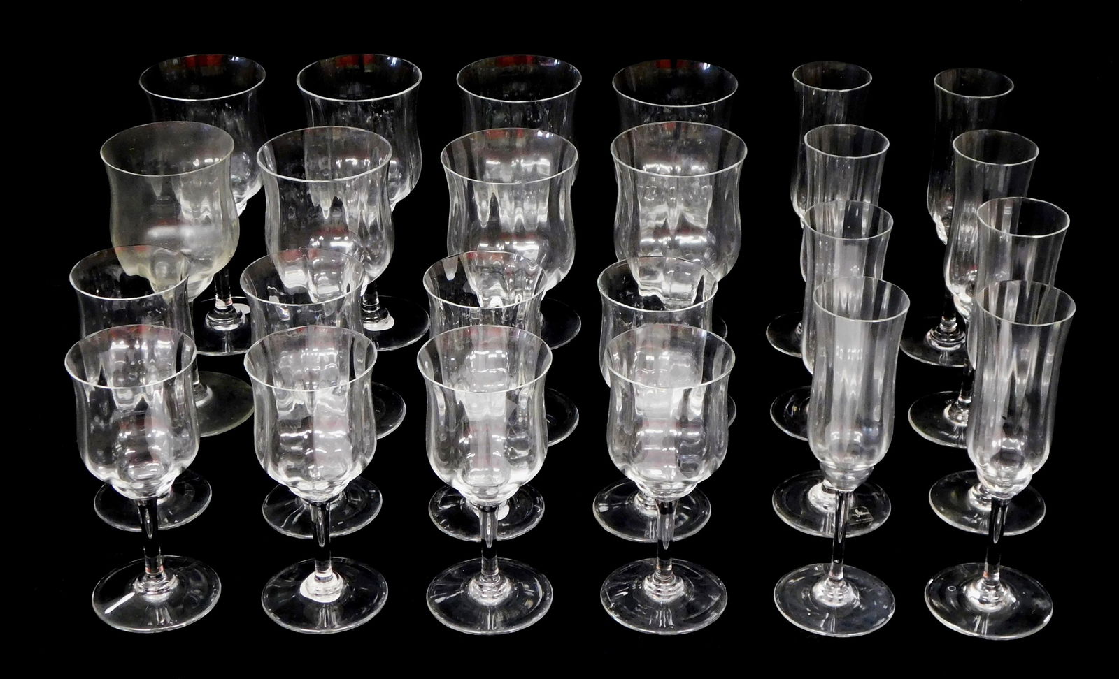 GLASS: BACCARAT CRYSTAL STEMWARE,