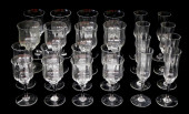 GLASS: BACCARAT CRYSTAL STEMWA