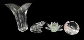 GLASS: BACCARAT, ETC., FOUR PI