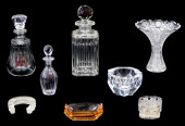GLASS: BACCARAT, MOSER, ETC.,