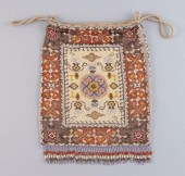 GLASS BEADED DRAWSTRING PURSE