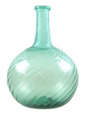 GLASS: BLOWN GLASS BOTTLE, LIG