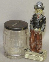 GLASS CHARLIE CHAPLIN BANKca.