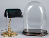 GLASS CLOCHE, TOGETHER WITH AN