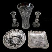 GLASS: CUT GLASS ASSORTMENT, F