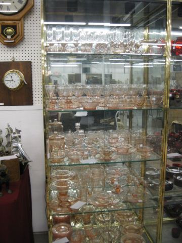 Glass Display Cabinet mirror back