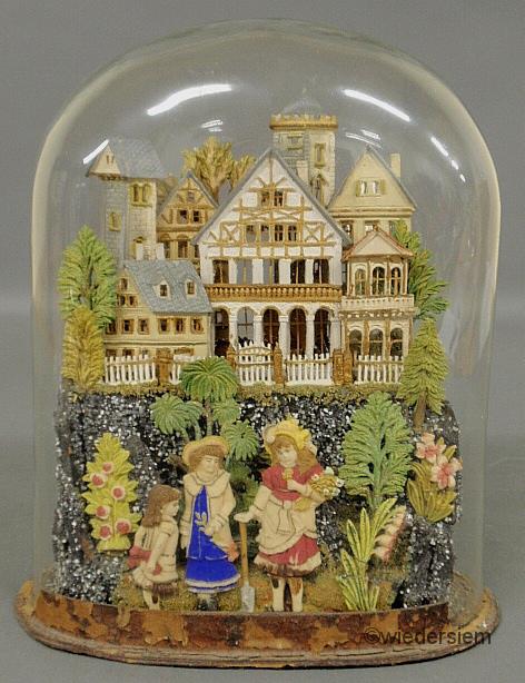 Glass domed colorful German village