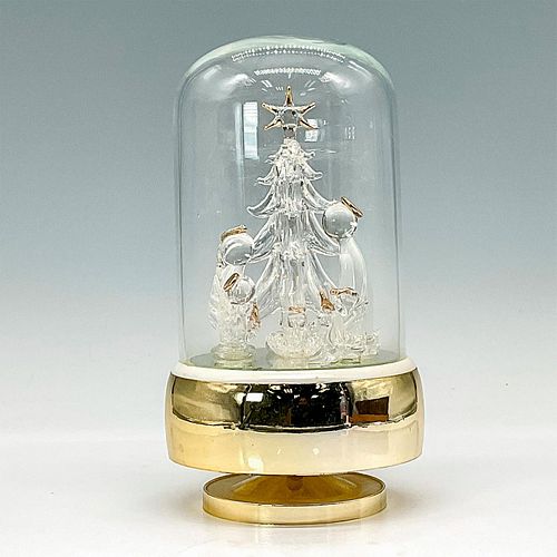 GLASS DOMED HAND BLOWN NATIVITY