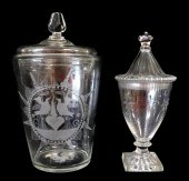 GLASS: EARLY GLASS, TWO PIECES