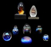 GLASS: EIGHT ART GLASS ITEMS I