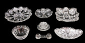 GLASS: EIGHT CUT GLASS SERVING