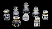GLASS: EIGHT INKWELLS, CLEAR G