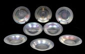 GLASS: EIGHT STEUBEN, VERRE DE