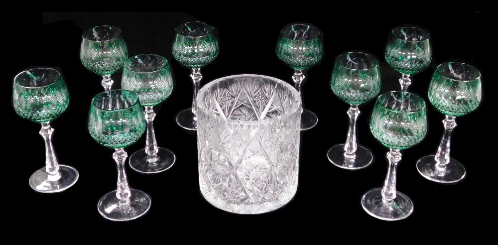 GLASS: ELEVEN CUT CRYSTAL,