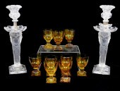 GLASS: ELEVEN PIECES INCLUDING
