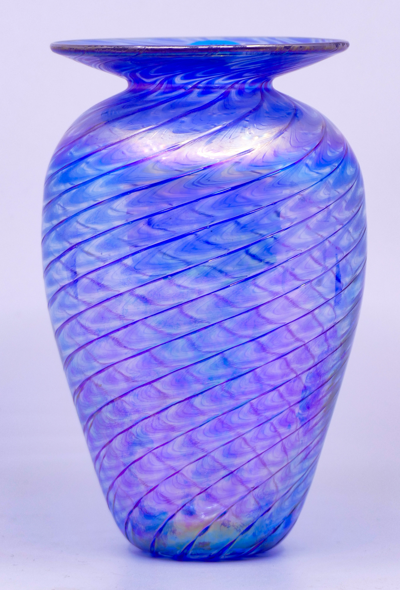 Glass Eye Blue Iridescent Studio