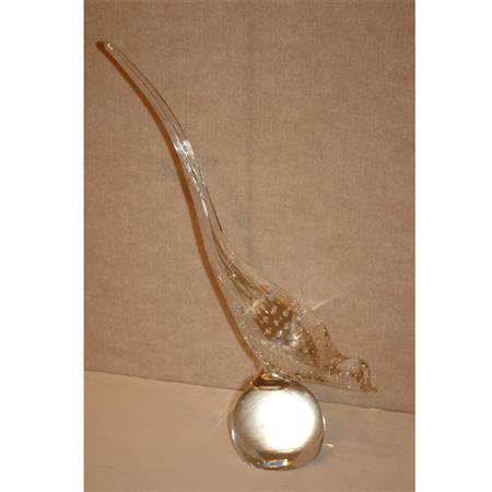 Glass Figure of a Bird 	 