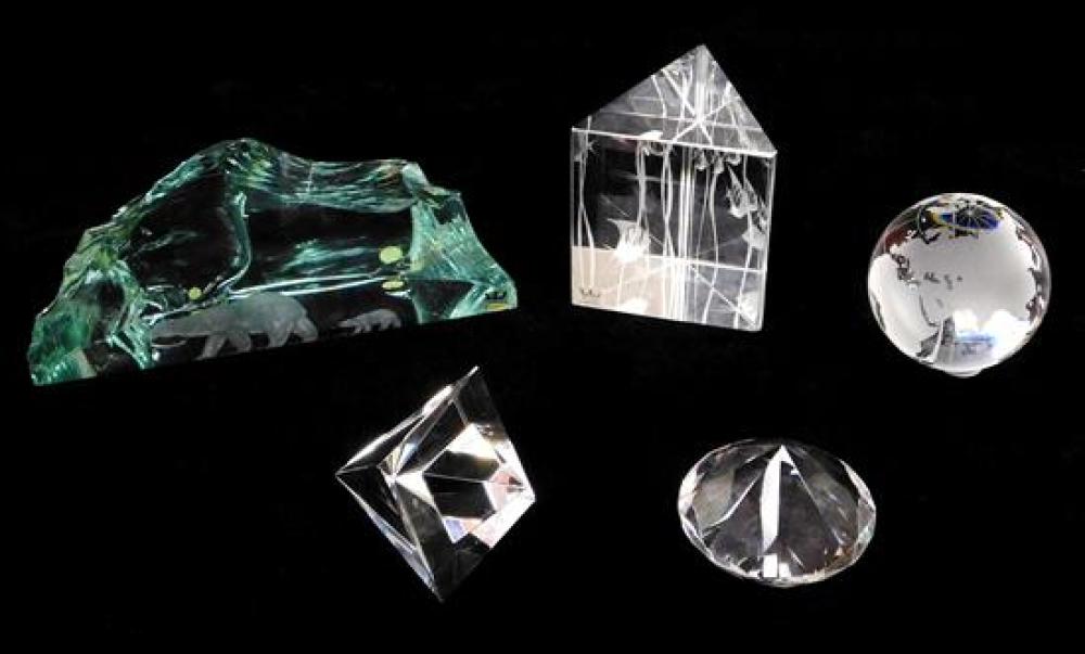 GLASS: FIVE MODERN PIECES,
