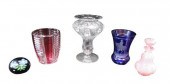 GLASS: FIVE PIECES OF EUROPEAN