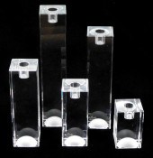 GLASS: FIVE ROSENTHAL 'BLOCK G