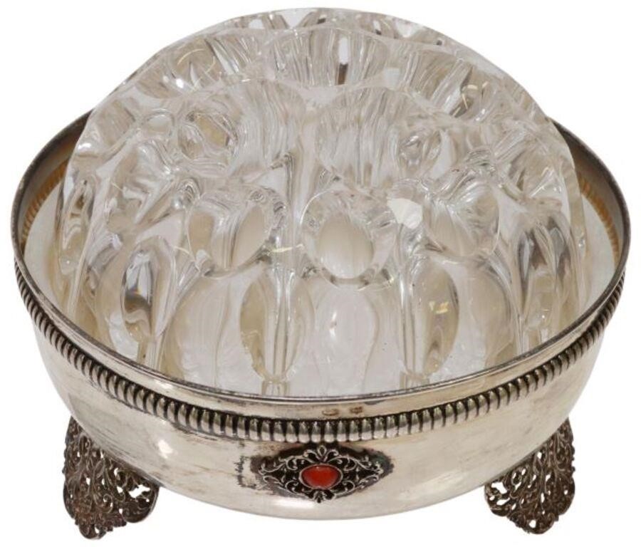 GLASS FLOWER FROG IN ITALIAN 800