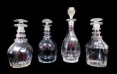 GLASS: FOUR 19TH/ EARLY 20TH C