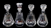 GLASS: FOUR BACCARAT CUT CRYST
