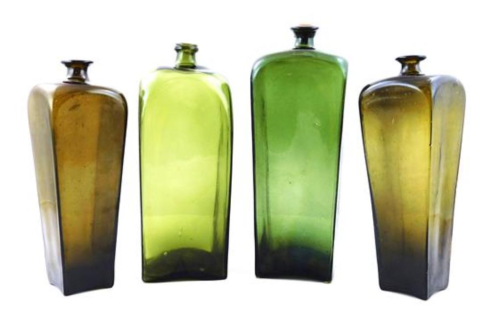 GLASS: FOUR (CASE) GIN BOTTLES,