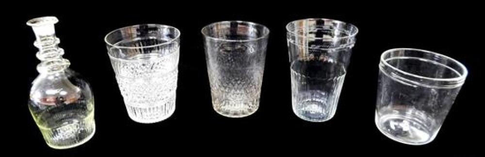 GLASS: FOUR FLINT WIDEMOUTH
