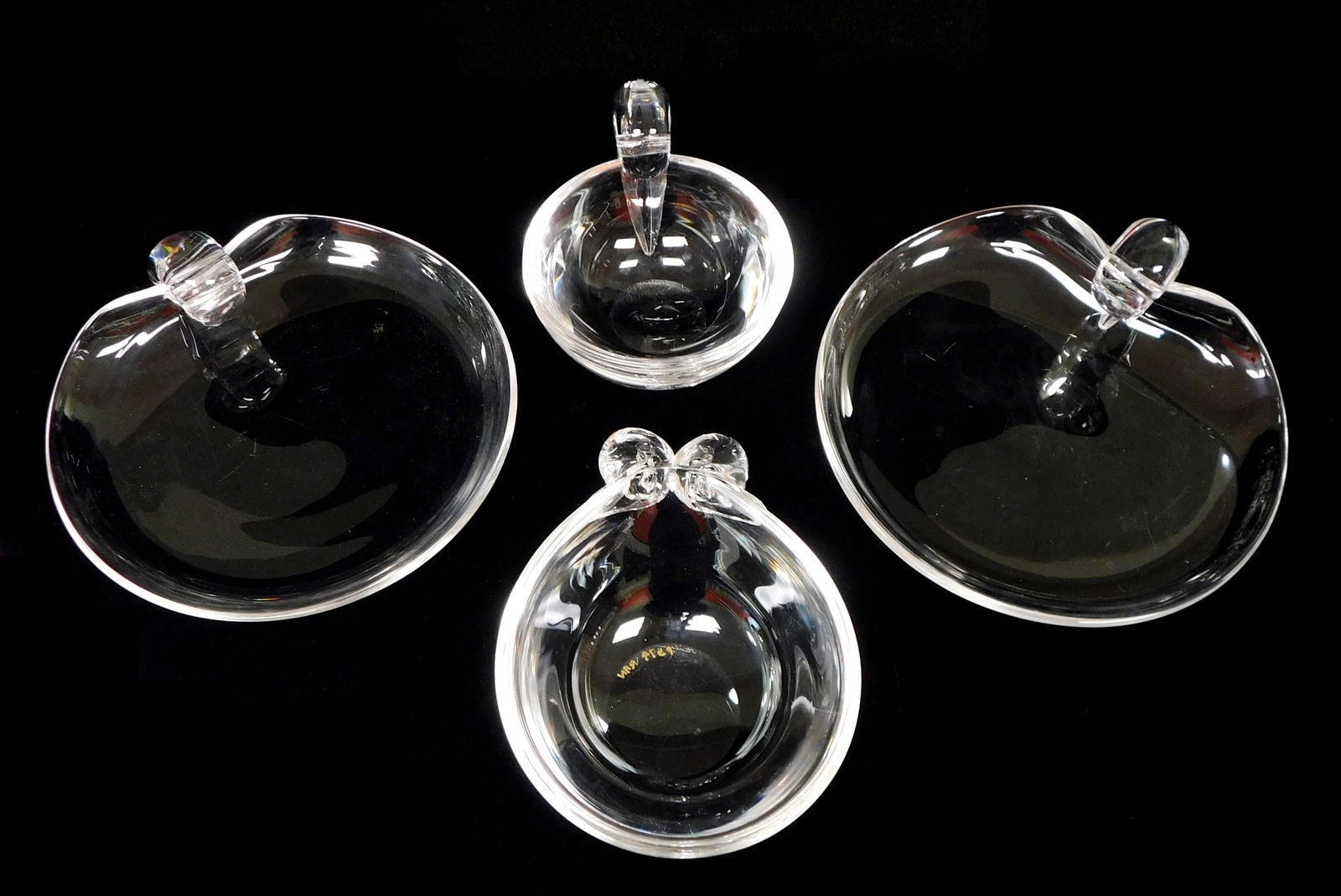 GLASS: FOUR STEUBEN CRYSTAL