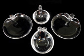 GLASS: FOUR STEUBEN CRYSTAL BO