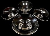 GLASS: FOUR STEUBEN VESSELS: F