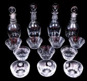 GLASS: FOURTEEN PIECES OF CUT