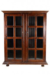 GLASS FRONT BOOKCASEthe hinged