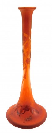 GLASS: GALLE CAMEO GLASS BUD V