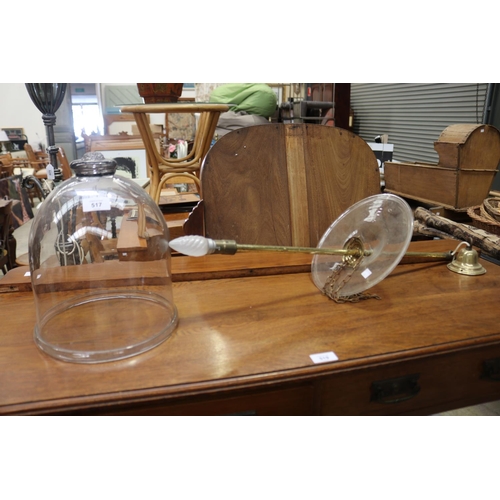 Glass hanging Hundi light