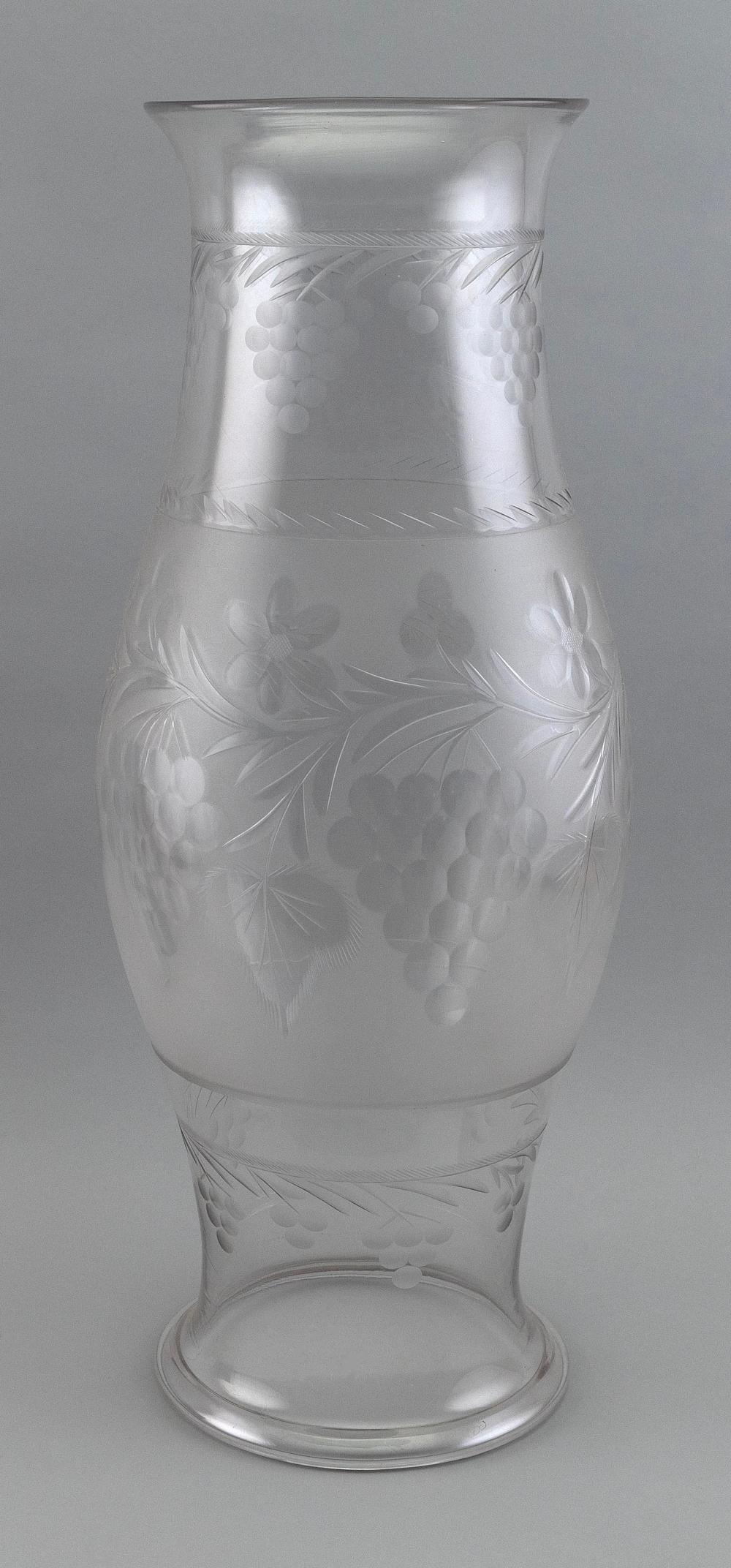 GLASS HURRICANE LANTERN CIRCA