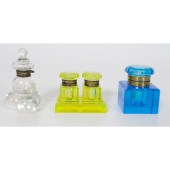 Glass Inkwells 20th century. T